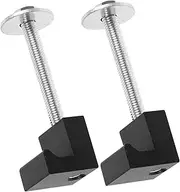Vaguelly 2pcs Truck Tool Box Mounting Kit J Type Aluminum Alloy Clamps for Secure Attachment Prevents Movement and Damage for Pickup Trucks and Toolboxes