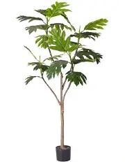 [SOGA] 180cm Artificial Split-Leaf Philodendron Tree Fake Tropical Indoor Plant Decor in Natural Green