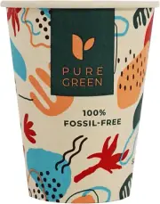 Organic Paper Cups 240 Ml 8 Oz Coffee to Go - Unprinted, Environmentally Friendl
