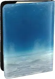 [JEJEA] Tiger Shark Print Travel Organizer Credit Cards Case Passport BookPassport Holder Cover Wallet forTraveling,, Black, One Size