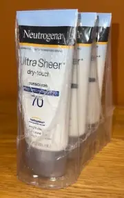 Neutrogena Ultra Sheer Dry-Touch SPF 70 Sunscreen Lotion, 3 fl oz. Exp 8/2024