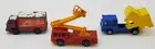 3x Corgi Junior Diecast England Coca Cola Delivery Truck Fire Truck Refuse Truck