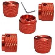 5 Pack Aluminum Rotary Electronic Control Potentiometer Knob,for 0.23''