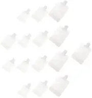 FRCOLOR 15Pcs Travel Lotion Storage Pouches Portable Squeeze Bags with Suction Mouth Reusable Liquid Containers for Skin Care and Toiletries