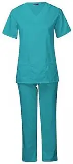 [UxicRuya] 2x Women's Scrub Uniform Set for SPA, Pet Shop, Healthcare, Beauty Center,