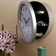 New Wall CLOCK SAFE Secret Storage 3 Hidden Safe Hide Valuables Cash Box Round