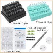 Dental Veneers Mould Kit Composite Resin Light Cure Mold Spatula Anterior Teeth