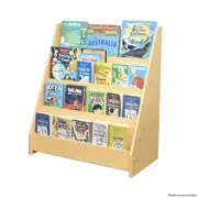Natural Wood Tiered Bookcase Bookshelf Durable Material Children Adult