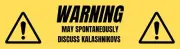 ‘Warning - May Spontaneously Discuss Kalashnikovs’ (Lot of 2 Stickers) AK-47, AK