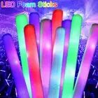 16inch Foam Glow Sticks, 24PCS LED Foam Light Up Sticks Bulk, Wedding Glow Party