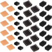 40Pc Raspberry Pi 4 Heatsink Kit W/Aluminum + Copper & 3M Tape