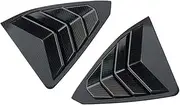 2 Pcs/Set Car Rear Quarter Window Blinds Side Tuyere Louvers Spoiler Panel ABS Stickers Compatible for Lexus ES200 260 300H2018-2022(Carbon Fiber Style Black)