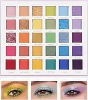 Boobeen 30 Colorful Eyeshadow Palette, Rainbow Matte & Shimmer Eye Shadow Powder Set, Bright Color Face Powder Makeup for Stage Costume