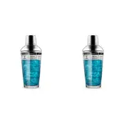 2x Final Touch Recipe Cocktail Shaker w/ Silicone Seal & Cap Barware 450ml