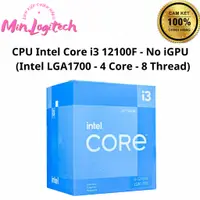 在飛比找蝦皮購物優惠-Intel CORE I3-12100F CPU(3.3GH