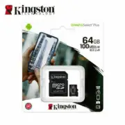 Kingston 64GB microSDXC Class 10 UHS-I Memory Card, SD Adapter, 80MB/s R