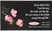 Pocket Scripture Card, Bible Verse Salvation, Dogwood Blossoms, Romans 10:9