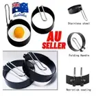 Non Stick Fried Egg Shaper Stainless Steel Pancake Ring MXDd Cooking Mould Tool