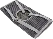 PENIKOKO Warm Winter Pet Tube Hammock Cozy Hanging Bed for Ferrets Hamsters and Small Pets Grey Soft Hideout for Winter Comfort