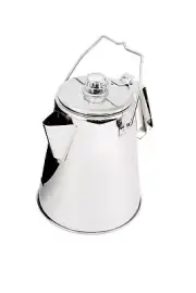 GSI Outdoors Percolator Coffee Pot I Glacier Stainless Steel Ultra-Rugged for...