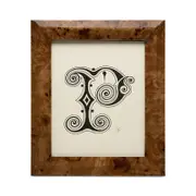 Narvik Dark Brown Burl Frame, 8 x 10