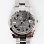 2025 New Rolex 126300 Datejust 41mm Steel Wimbledon Dial Smooth Oyster Watch
