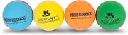 Mini Bounce - High Bounce - Premium Non Toxic Rubber Balls for Kittens, Cats and Puppy Dogs 4 Pack