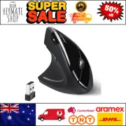 PERIMICE-713L Left-Handed Wireless Vertical Mouse | Ergonomic, 800/1200/1600 DPI