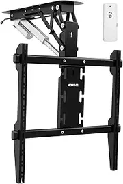 Mount-It! Motorized Ceiling TV Mount – Silent Electric Flip Down TV Mount for 50’’-90’’ Screens, Retractable Drop Down Design, RF Remote, VESA Compatible, 88 lbs Capacity, Black
