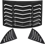 Camaro Window Louvers Compatible for Chevy Chevrolet Camaro 2010-2015 Rear and Side Sun Shade Windshield Cover