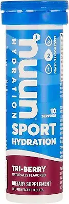 2PKNuun Sport Hydration Electrolyte, Tri-Berry 10 Effervescent Tabs 811660020433