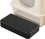 Lunaobrik Litter Ramp, Elevated Cat Litter Ramp - Washable Cat Litter Box for Floor,Easy Cleaning Front Ramp Pet Bath for