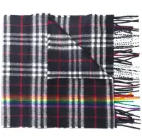 在飛比找Yahoo!奇摩拍賣優惠-Burberry Giant Check Scarf 彩虹格