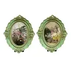 Picture Frame Photo Holder Elegant European Decorative Baroque Retro Ornate Oval