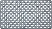 QIANQIAO Bath Mat (Non-Slip Bath Mat) ，Non-Slip Bath Mat with Suction Cup，Antibacterial Rubber Bathtub Mat，75 X 43 Cm with Drain Holes，Suitable for Bathroom, Shower, Bathtub (Gray)