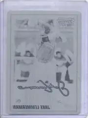 2010 Bowman BDPP46 Jake Lemmerman Black Printing Plate...Only one in World 1/1
