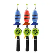 3x Paws & Claws 35cm Go Fish Rod Pet Cat Interactive Fun Play Catnip Toy Assort