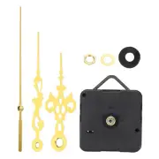 1Set Quartz Clock Movement Mechanism 1/2" Shaft for 2-3mm Dial Thick Golden