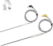2-Pack Replacement Probe for Thermopro TP20 TP25 TP08 TP930 TP829 TP910 TP826 with Probe Clip Holder, Thermopro Replacement Meat Probe Ambient Probe for TP20 TP25 TP27 TP16 TP08 TP17 TP07 TP17H TP28