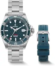 [BODERRY] Men's Automatic Dive Watch - Japanese Movement, Titanium Case/Bracelet, Sapphire Crystal, 200M Waterproof, Swiss Super-LumiNova, Screw-Down Crown