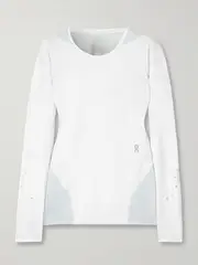 [ON] ON - + Post Archive Faction Paneled Mesh And Stretch-jersey T-shirt - Off-white - x small x small Off-white