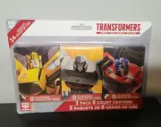 3 Packs of 8 Transformers Crayons Bumblebee, Megatron, Optimums Prime Authentic