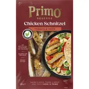 Primo Reserve Tomato & Herb Chicken Schnitzel 130g