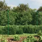 Wire Mesh Fence with Spike Anchors Green 1.4x25 m vidaXL