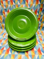 NEW Shamrock set of 4 retired FIESTAWARE 9” LUNCH PLATES FIESTA FREE SHIPPING
