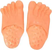 Totority 1 Pair Halloween April Fool's Day Feet Slippers Skin Tone Suitable for 4-6 Years Old Boys and Girls Props for Party Masquerade Costumes