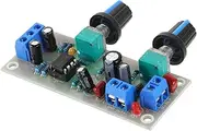 Toyvian Subwoofer Preamp Board Bass Speaker Preamp Low Audio Amp Low Bass Audio Part Stereo Module Volume Control Amplifier Module Power Amplifier Green FR-4 Fiberglass Board Random Color