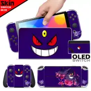 Ci-Yu-Online Pokemon Mega Gengar Skin Screen Protector for Nintendo Switch OLED