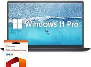 Dell Inspiron 15.6" Laptop Computer, Windows 11 Pro Laptop 32GB RAM 1TB SSD, Intel Core i7-1255U Processor, 1920 x 1080 IPS 120Hz Display, Microsoft Office Lifetime License, Numeric Keypad, Black