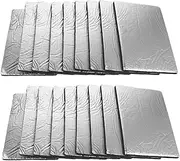 GANAZONO 50pcs Car Thermal Insulation Pads Cars Wall Noise Blocker Soundproofing Material Sound Insulation Pad Car Noise Reduction Automobile Special Damping Pad Silver Sponge